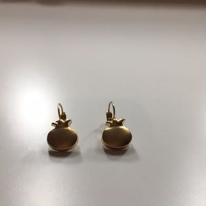 Gold pomegranate earrings